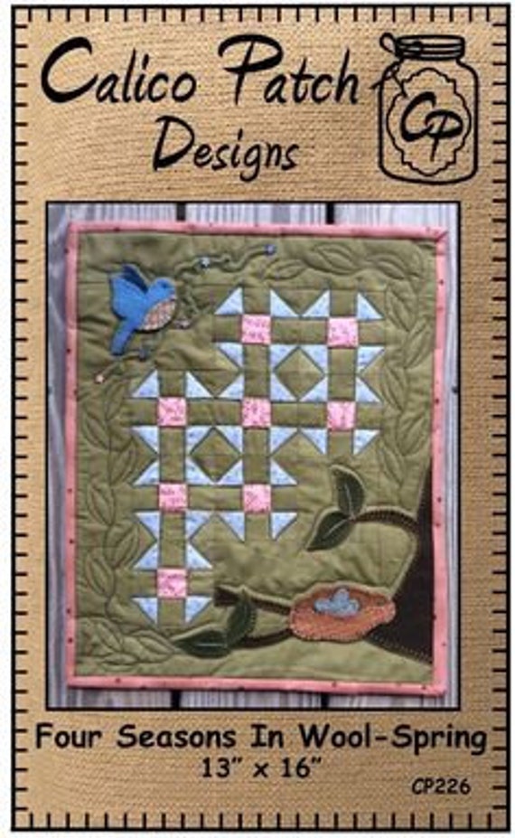 Summer Wall Hanging Quilt Pattern by Calico Patch Designs Four Seasons
