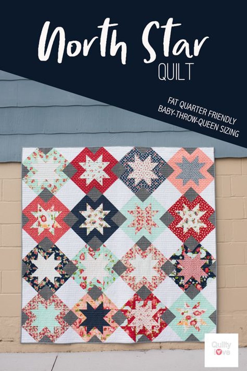North Star Quilt Pattern by Emily Dennis for Quilty Love | Etsy