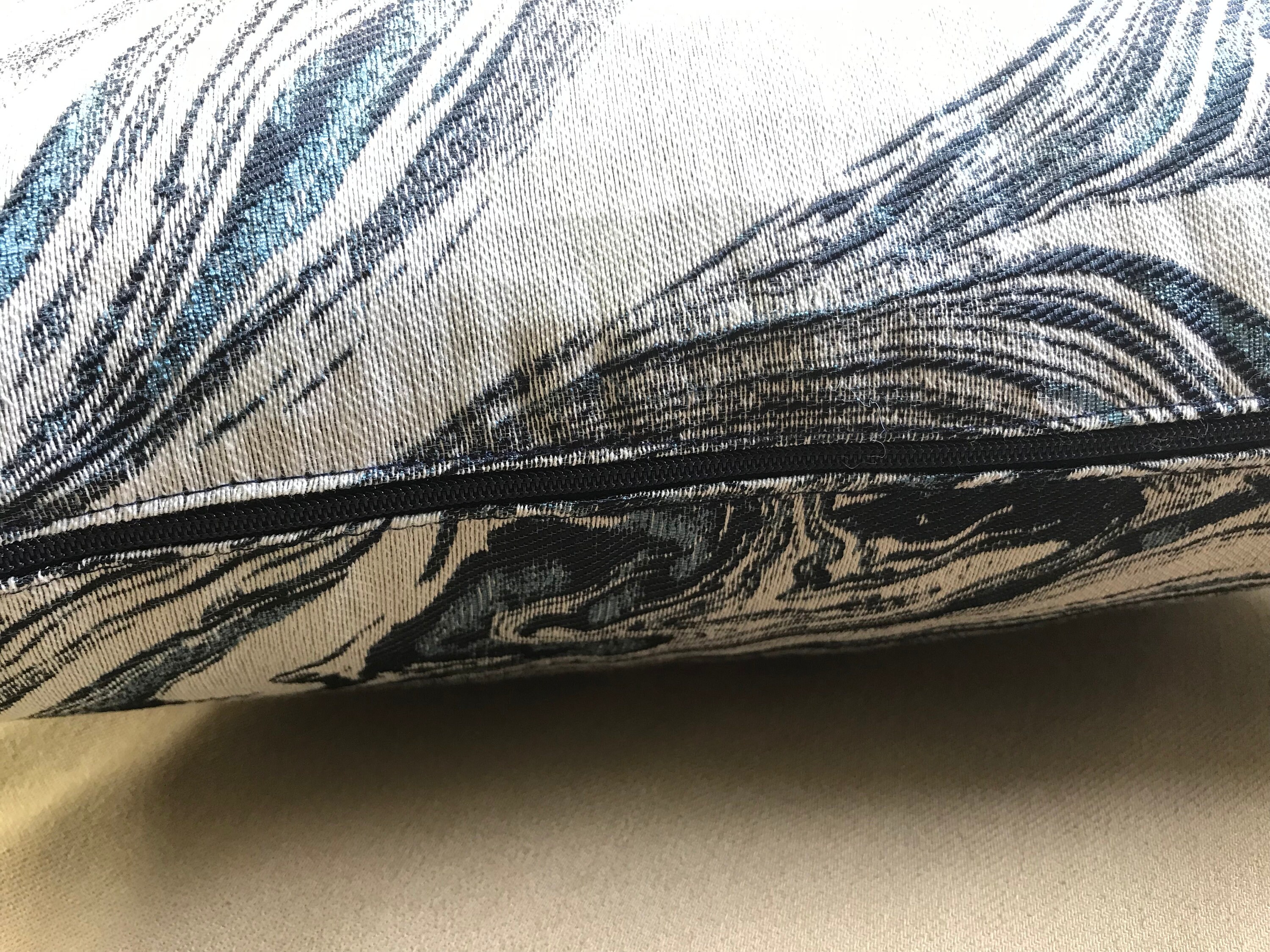 Decorative pillow dark blue and grey square pillow case Etsy