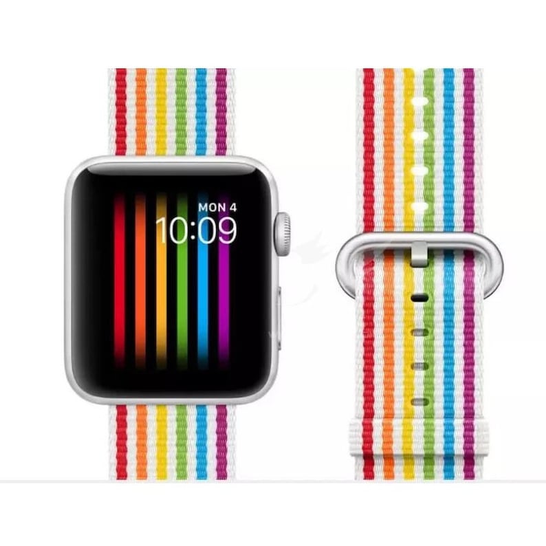 Rayna Rainbow Apple Watch Band Nylon 38mm or 40mm Nylon Apple Etsy Israel