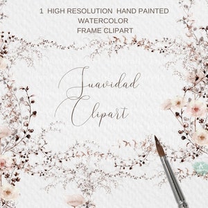 1 clipart cadre bohème - Eucalyptus cadre Clipart- cadre floral neutre png-téléchargement immédiat Sublimation-coquelicots-mariage-usage commercial