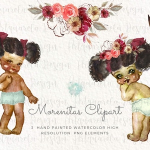 Black baby girl  clipart African American baby girl vector Baby shower Clipart  Sublimation  PNG clipart Commercial Use.Instant download
