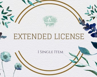 Extended License  1 Single Item Artquarela Design