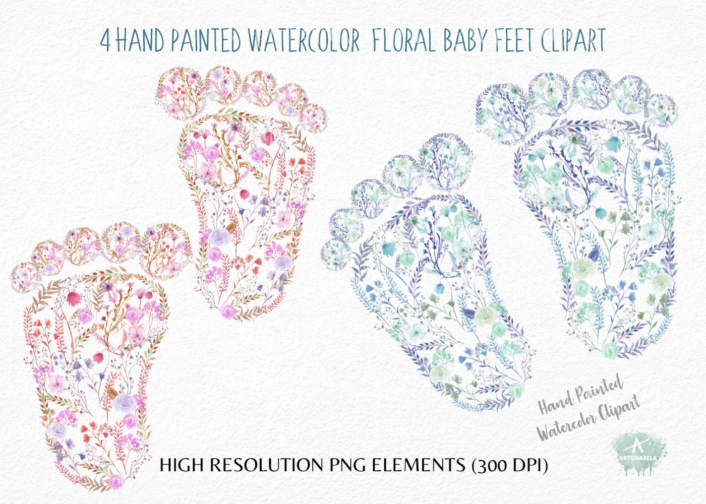 Baby hotsell feet flowers