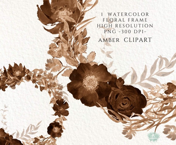 Watercolor Dried Flower, Brown flora clipart 11460981 PNG