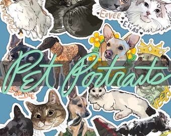 Personalized Pet Sticker / Pet Sticker / Pet Vinyl Sticker / Handmade Pet Sticker