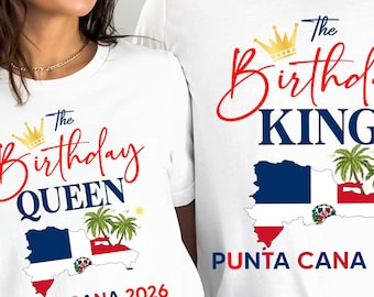 Punta Cana Vacation, Dominican Republic, Punta Cana Birthday, Birthday King, Cruise Shirt, Couples Trip, Punta Cana Crew