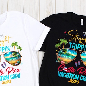 Costa Rica Shirts, Straight Trippin, Costa Rica Vacation, Pura Vida, Girls Trip Tshirt, Costa Rica Matching, Costa Rica Birthday