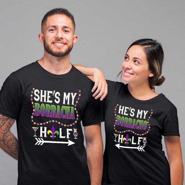 his and hers mardi gras shirts