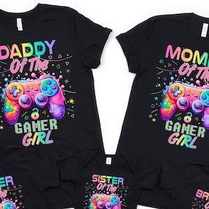 Gamer Party, Gamer Birthday Girl, Gamer Theme Party, Custom Video Game Tee, Gamer Family Matching, Gaming Birthday