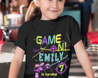 Laser Tag Birthday, Laser Tag Custom Shirt, Custom Birthday Girl, Laser Tag Party, Laser Tag Girl Shirt