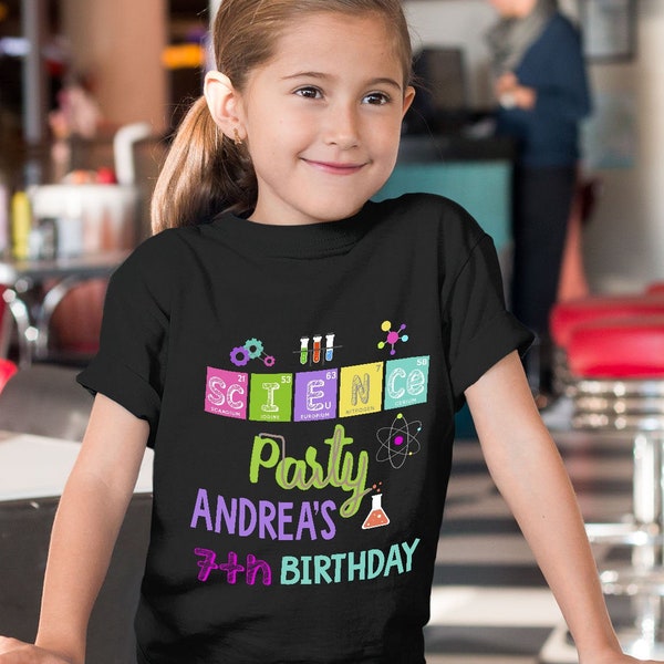 Science Party, Science Birthday Theme, Science Birthday Girl, Science Matching Shirts, Science Family Shirt