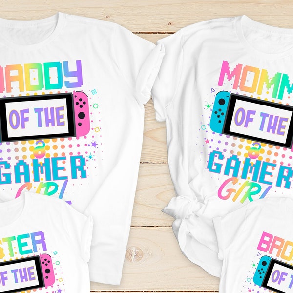 Gamer Party, Gamer Birthday Girl, Gamer Theme Party, Custom Video Game Tee, Gamer Family Matching, Gamer Girl Shirt