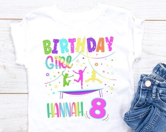 Jump Party Shirt, Bounce Birthday Party, Trampoline Party Shirt, Bounce Birthday Girl, Trampoline Custom Birthday
