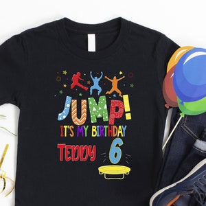 Jump Party Shirt, Trampoline Birthday, Jump Shirt, Trampoline Party Shirt, Bounce Birthday Boy, Trampoline Matching