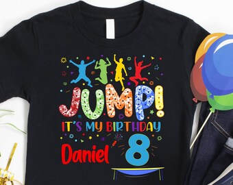 Jump Party Shirt, Trampoline Birthday, Jump Shirt, Trampoline Party Shirt, Bounce Birthday Boy, Tie Dye Birthday