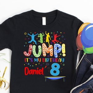 Jump Party Shirt, Trampoline Birthday, Jump Shirt, Trampoline Party Shirt, Bounce Birthday Boy, Tie Dye Birthday