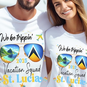 St. Lucia Vacation, Santa Lucia Vacay, Girls Trip Shirts, St. Lucia Baecation, St Lucia Honeymoon, Spring Break 2025