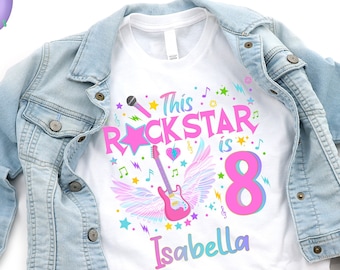 Anniversaire Rockstar, Chemise Rockstar Girl, Fête D'anniversaire Rock, Thème Fête Rock, Anniversaire Rockstar Fille, Anniversaire Musical