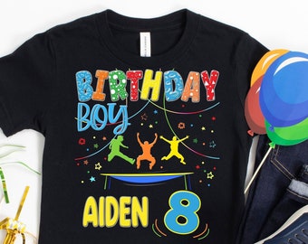 Jump Party Shirt, Bounce Birthday Party, Trampoline Party Shirt, Bounce Birthday Boy, Trampoline Custom Birthday