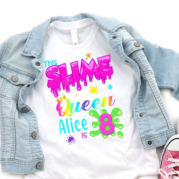 Slime Birthday Party, Slime Party, Birthday Queen Shirt, Slime Queen, Slime Shirt, Slime Queen, Slime Queen Shirt