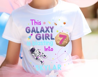 Space Birthday Girl, Space Party, Little Space, Space Girl Shirt, Family Matching Shirt, Space Birthday Party