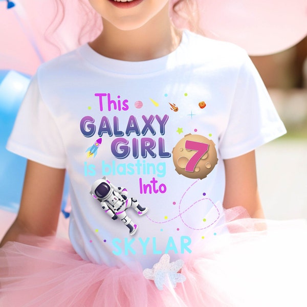 Space Birthday Girl, Space Party, Little Space, Space Girl Shirt, Family Matching Shirt, Space Birthday Party