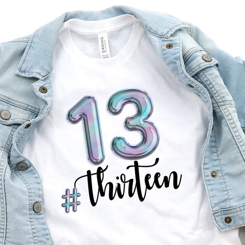 13th Birthday Shirt Official Teenager Shirt Thirteen Year | Etsy