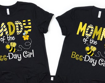 Bumble Bee Party, Bee Party Theme, Birthday Bee Matching, First Birthday, Bumble Bee, Honey Bee Shirts