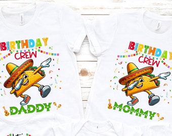 Taco Birthday, Taco Twosday, Matching Birthday, My 1st Fiesta, Cinco De Mayo Shirts, Let's Fiesta Shirts, Mexican Fiesta