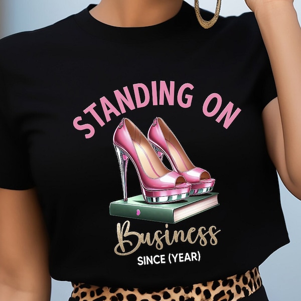 Standing On Business, Hustle Shirt, Self Made Black Woman, Motivational Shirts, Standing On Business, Entreprenuer Tshirt, Girl Boss