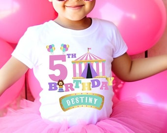 Carnival Birthday, Circus Party, Circus Birthday Shirt, 1st Birthday, 2nd Birthday Girl, Carnival Girl Tee