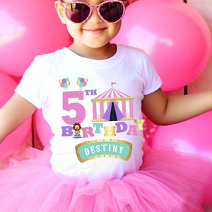 Carnival Birthday, Circus Party, Circus Birthday Shirt, 1st Birthday, 2nd Birthday Girl, Carnival Girl Tee