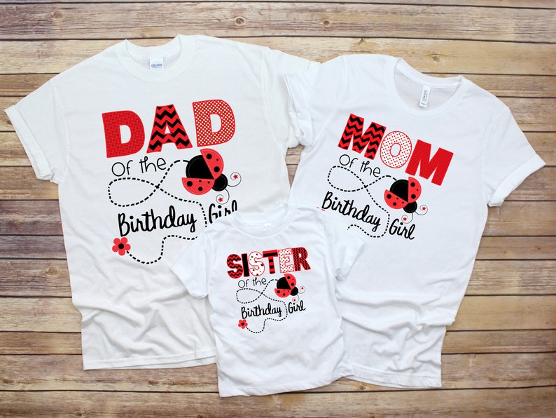 ladybug 1st birthday shirt