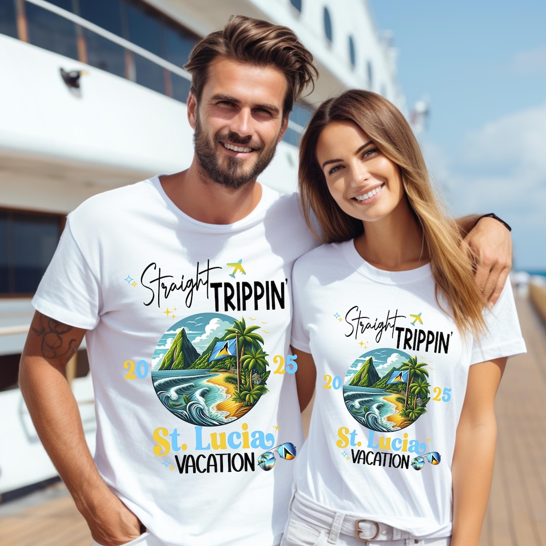 St. Lucia Vacation, Santa Lucia Vacay, Girls Trip Shirts, St. Lucia