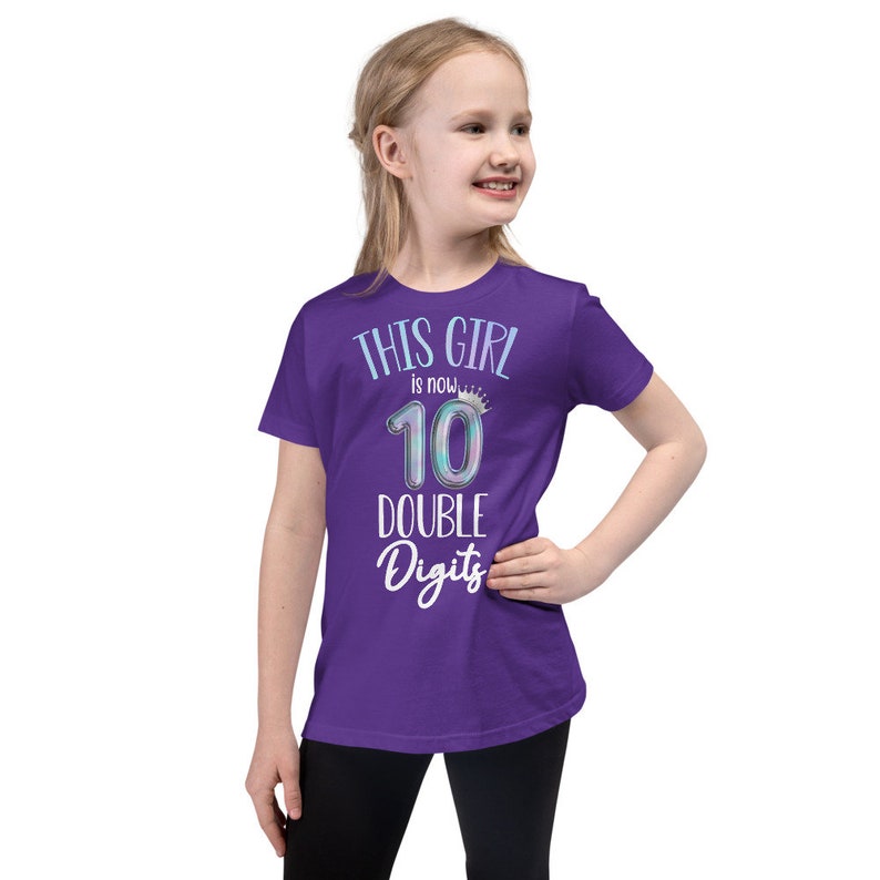 Double Digits Ten Birthday Girl Shirt 10 Double Digits - Etsy