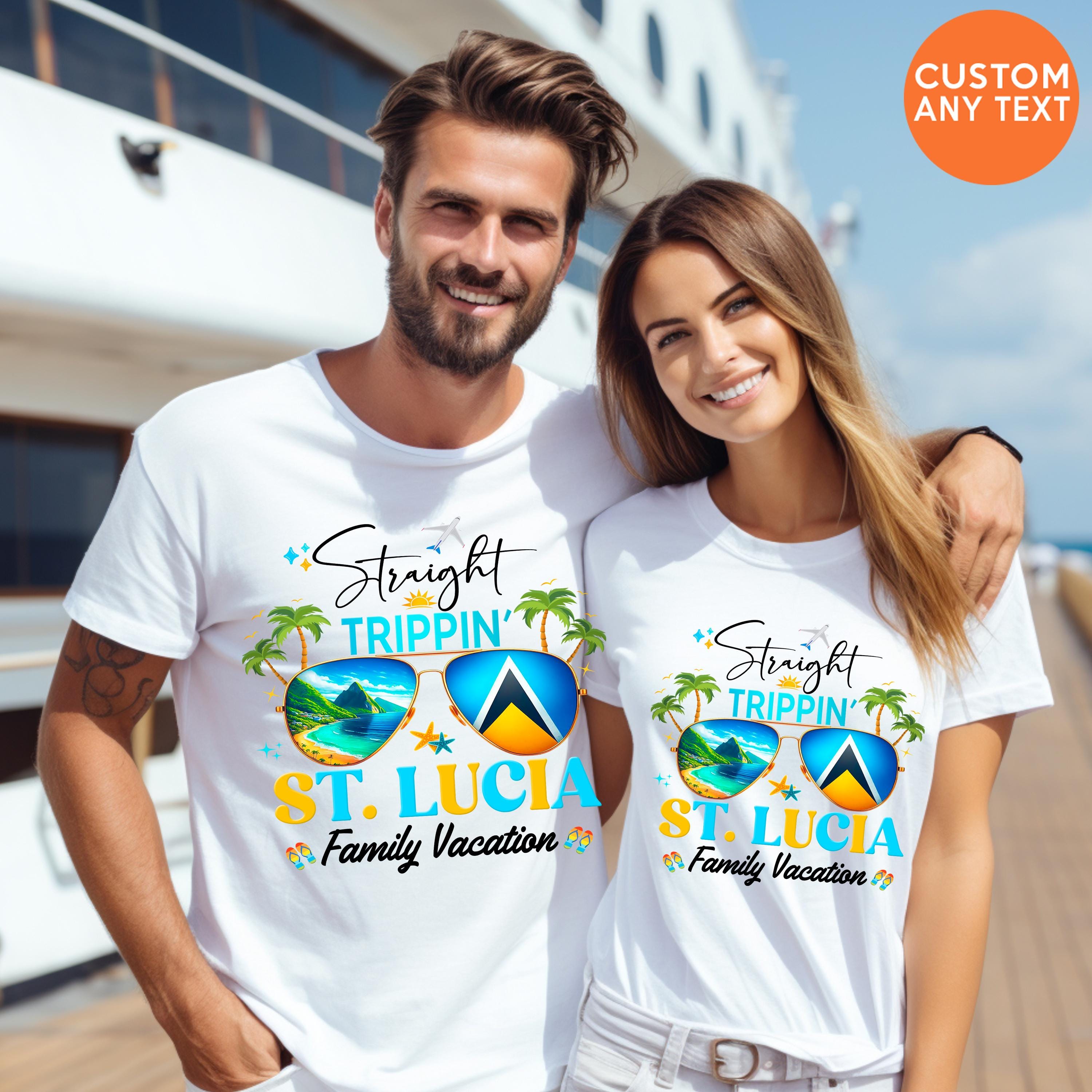 St. Lucia Vacation, Santa Lucia Vacay, Girls Trip Shirts, Saint