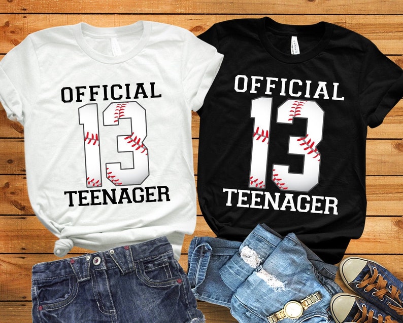 Thirteen Birthday Official Teenager Shirt Thirteen Year Old Etsy