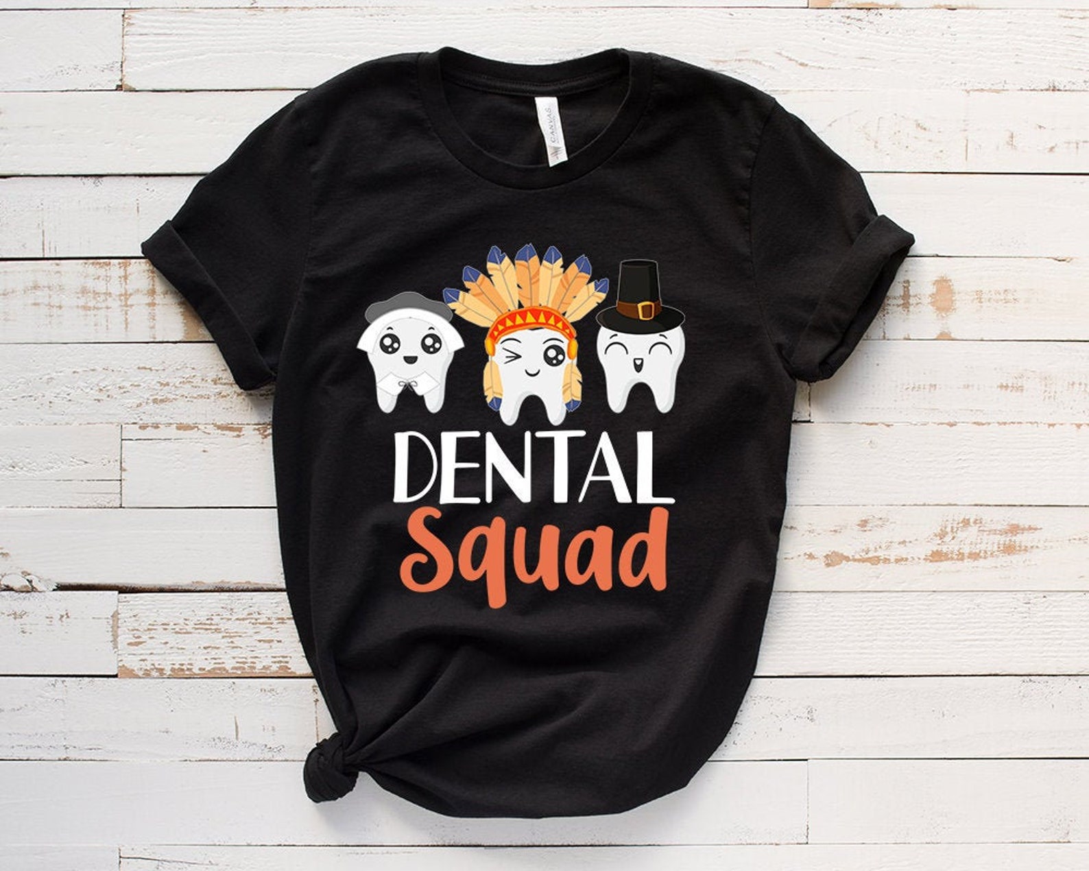 Dental Hygienist Dentist Shirt Dental Squad Thanksgiving Etsy