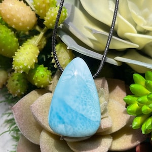 AAAAA+ Natural Blue Larimar pendants, Larimar necklace, LAR047#6