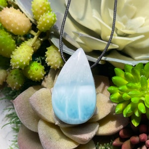 AAAAA+ Natural Blue Larimar pendants, Larimar necklace, LAR047#3