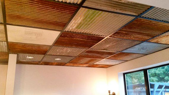 Dakota Barn Tin Corrugated Ceiling Tile Random Mix