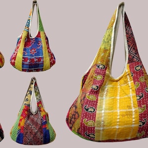 25Pc Kantha Bag Vintage Kantha Bag Shoulder Bag Handbag Handmade Indian Cotton Bag Travel Bag Shopping Bag Handmade Floral Bag Kantha Bag