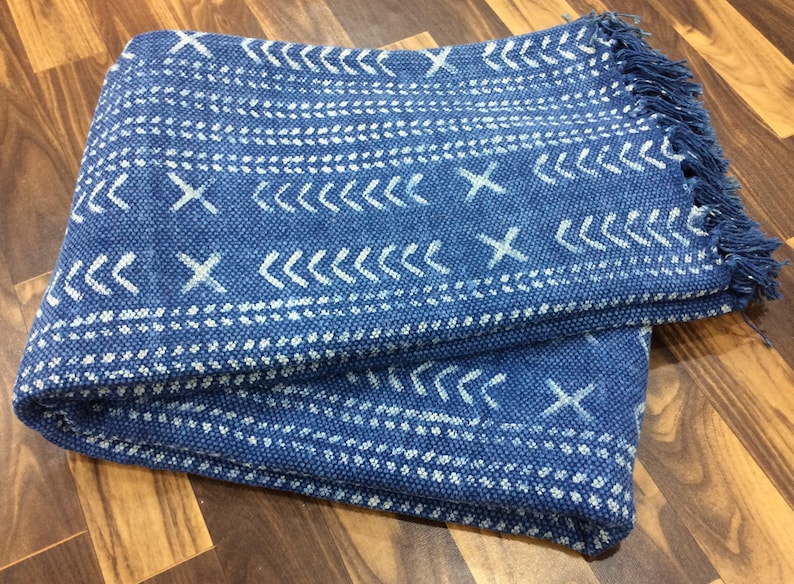 4x6.ft Indigo Blue Rug Area Rug Floor Rug Handmade Cotton Etsy