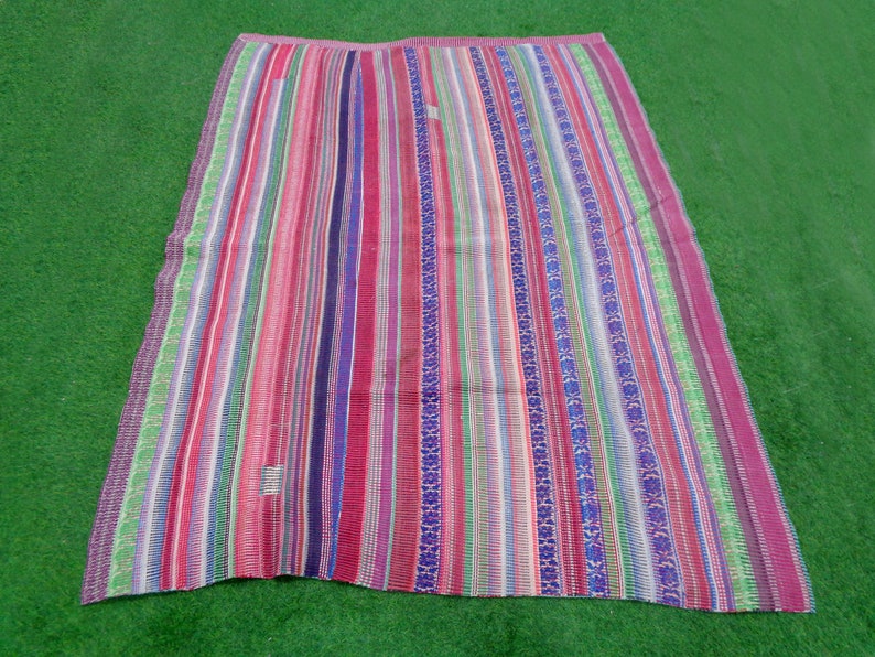 Buy Vintage Kantha Quilt Recycled Throw Reversible Bedspread Sofa Couch