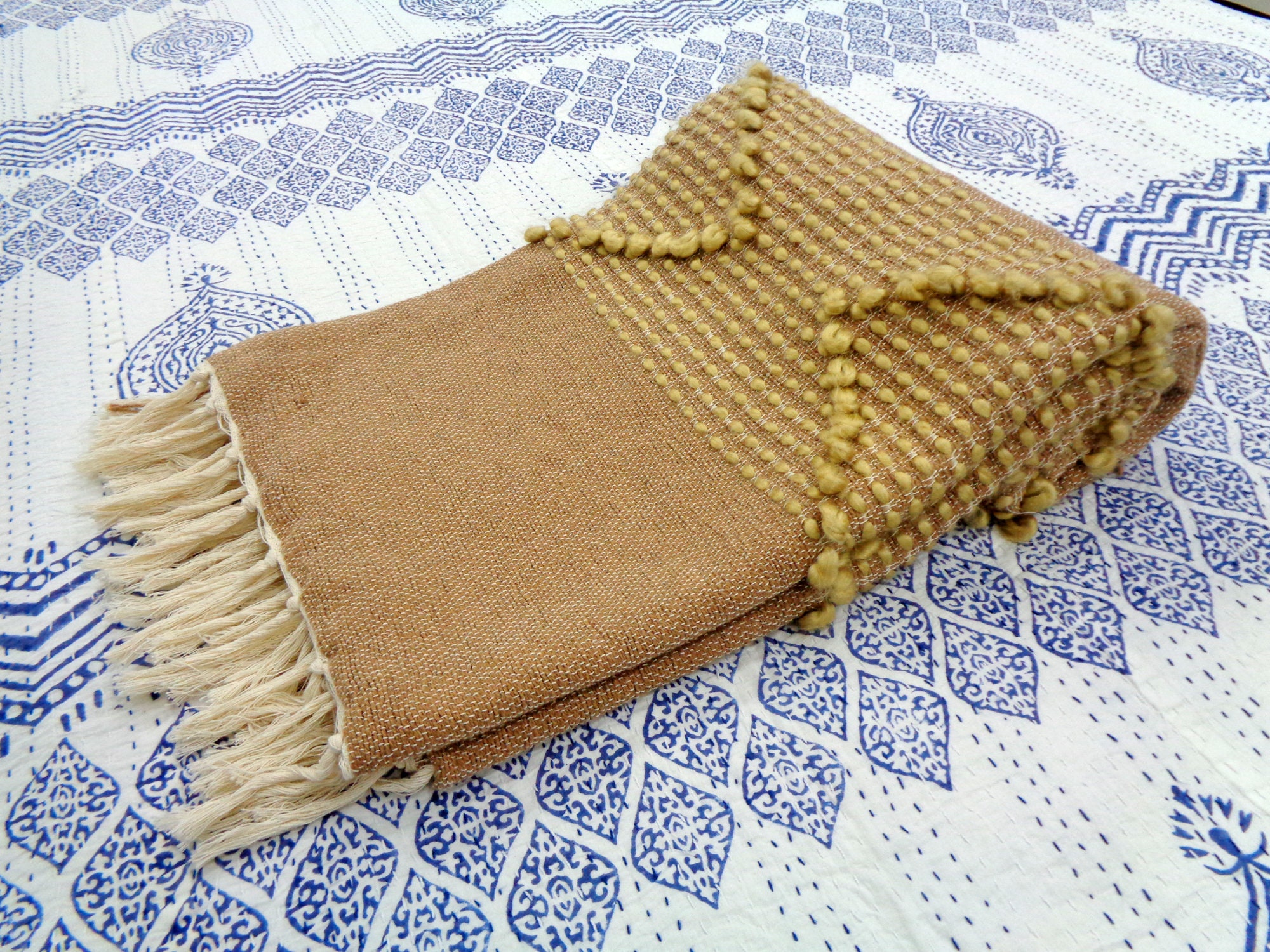 Cotton Throw Handmade Throw Indian Throw Home Decor Throw Sofa Etsy