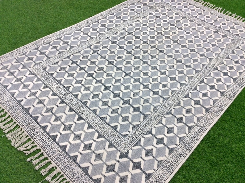 4x6 Ft Bohemian Rug Cotton Dhurrie Rug Runner Area Floor Rug Carpet Kitchen Rug Hombuilt Com