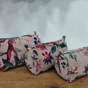 30Pc Handmade Velvet Cotton Quilted Pouch Toiletry Pouch Cosmetic Bag Travel Pouch Organizer Accessory Bag Makeup Pouch Handmade Bag