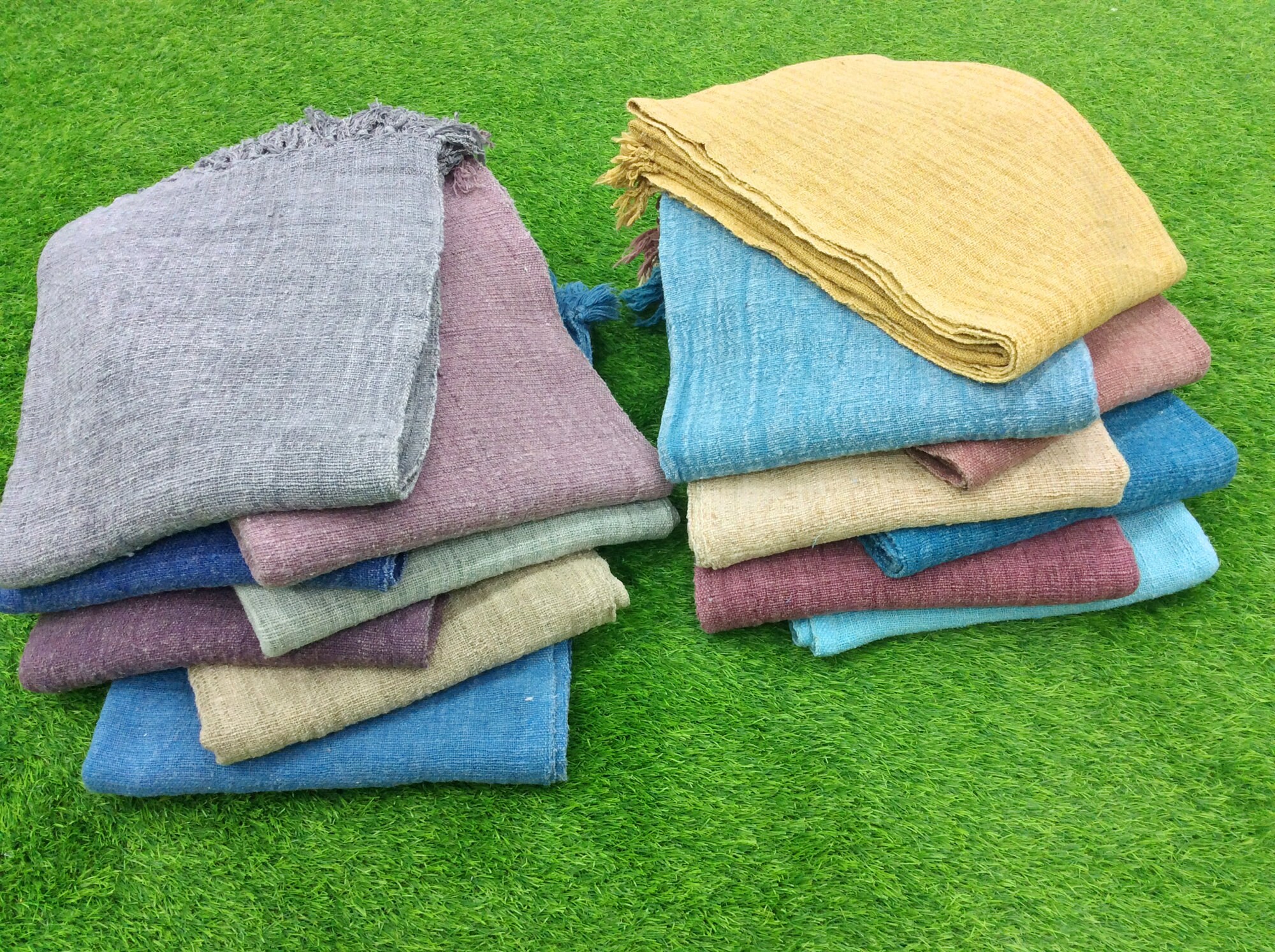 10Pc Wholesale Lot 50x70.inch Throw Indian Cotton Solid Design Etsy