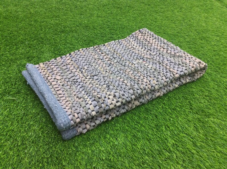 2X3.ft Door Mat Rug Leather Hemp Jute Small Dari Rug Area ...